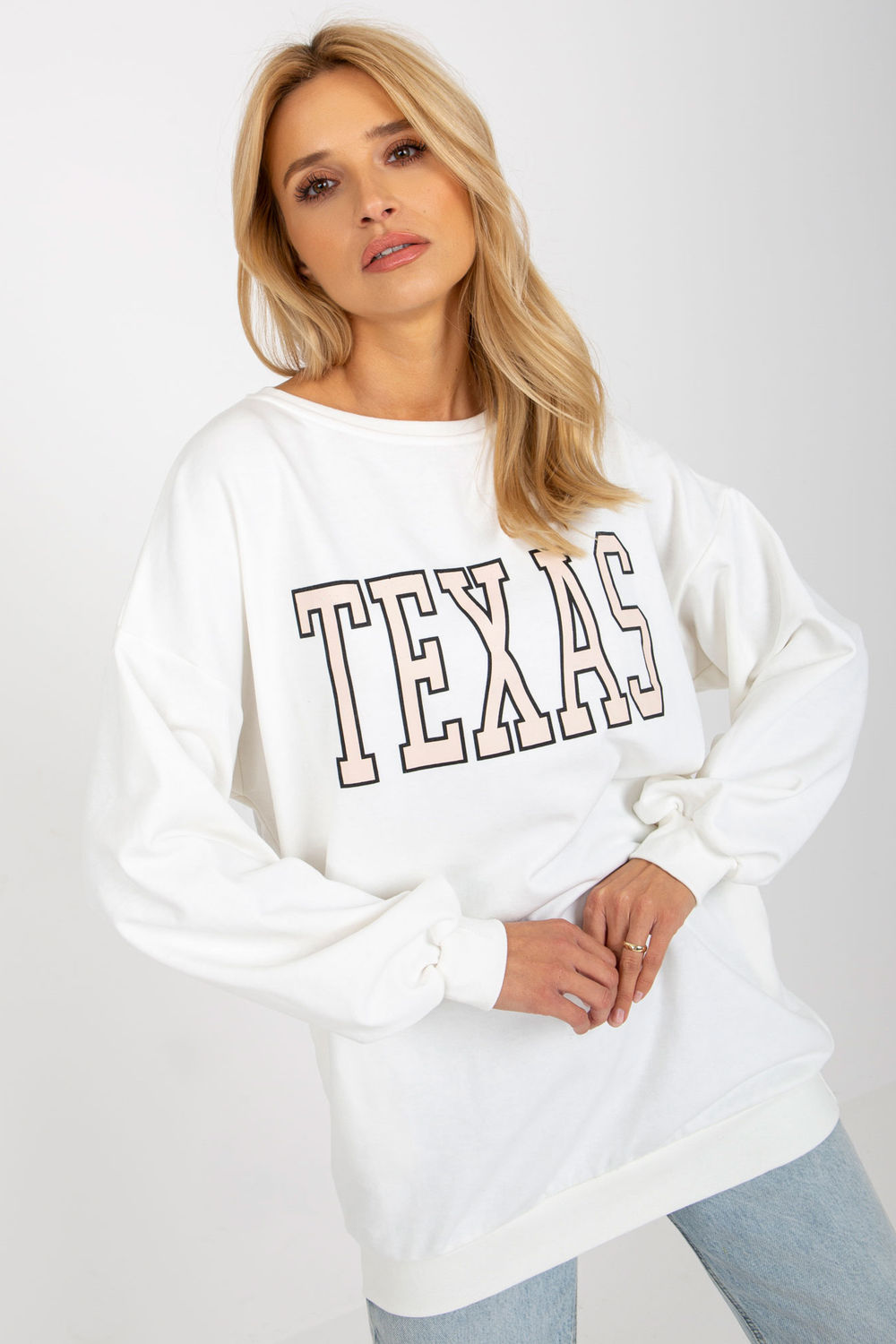 Ex Moda Pink Long Sleeve Cotton Sweatshirt - view 2
