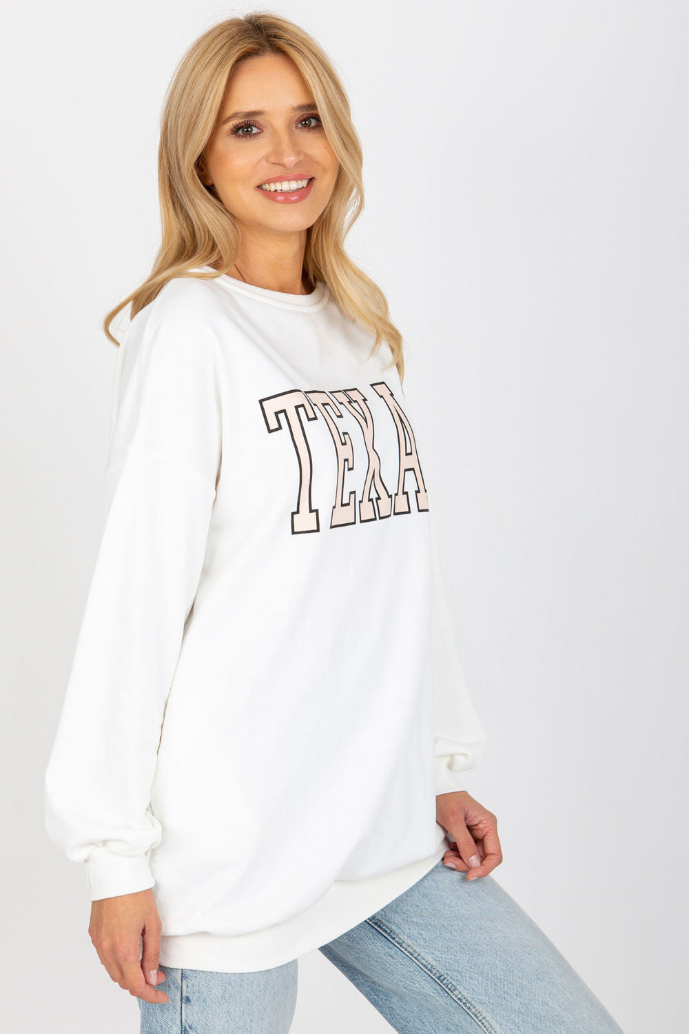 Ex Moda Pink Long Sleeve Cotton Sweatshirt - view 3