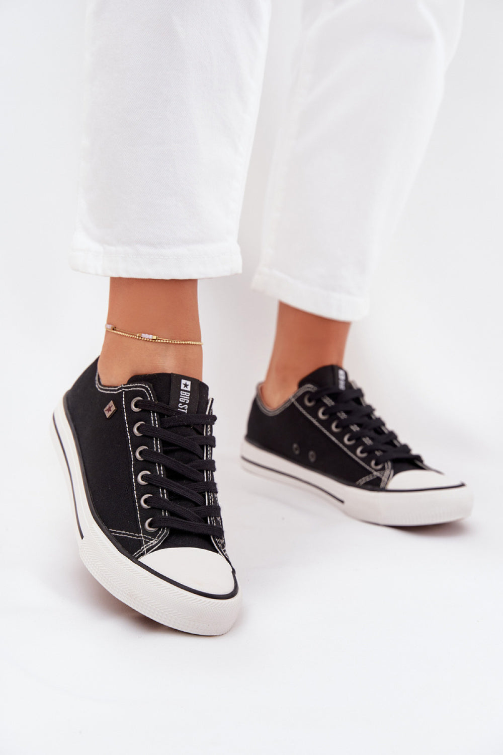 Step In Style Black Trainers