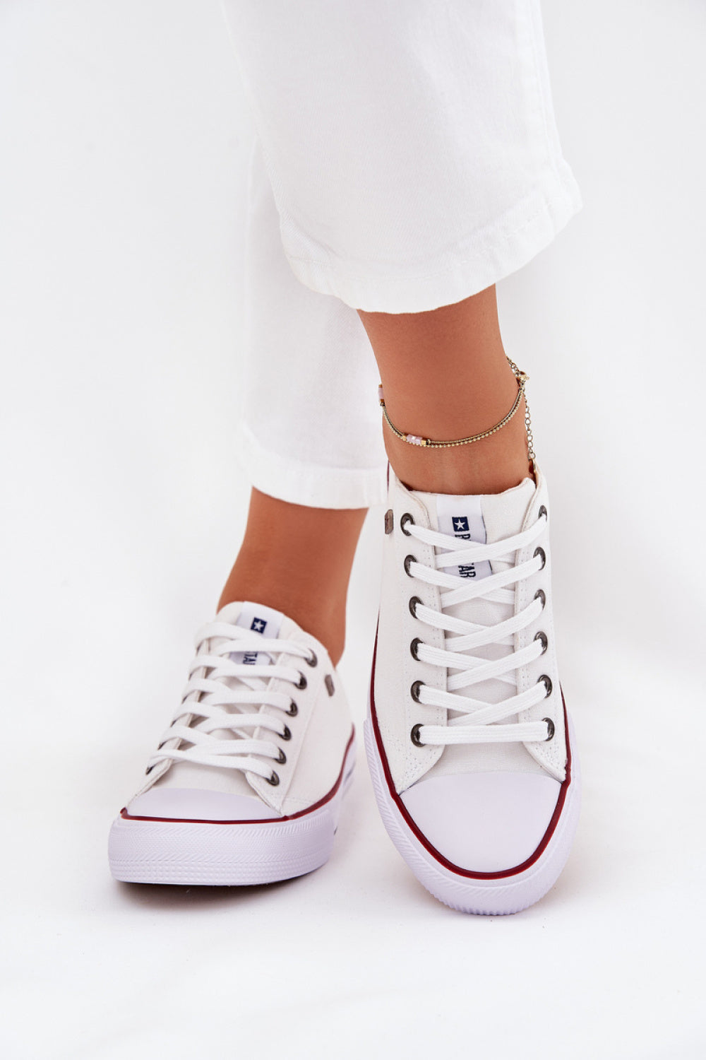 Step In Style White Trainers