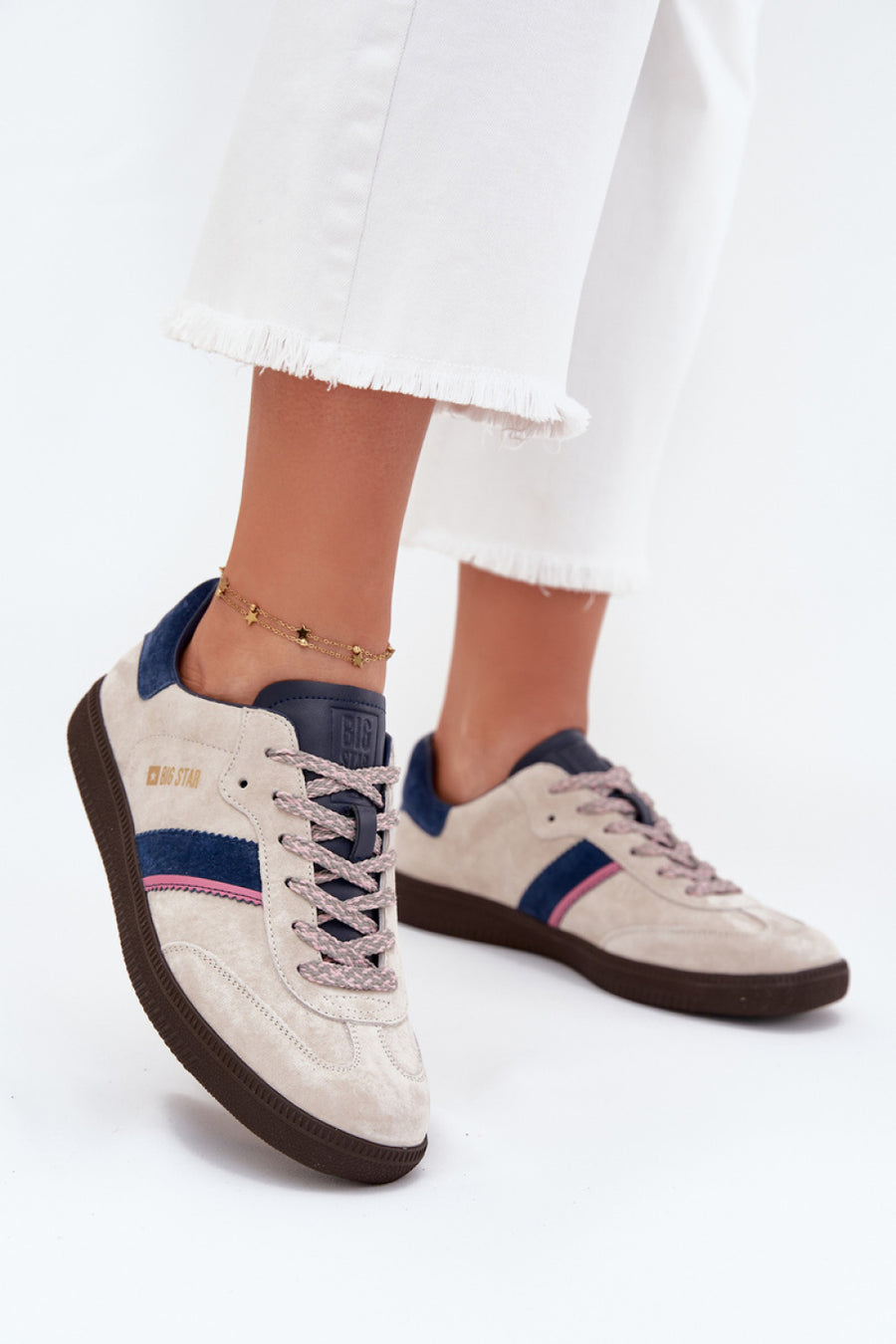 Step In Style Grey Suede Trainers