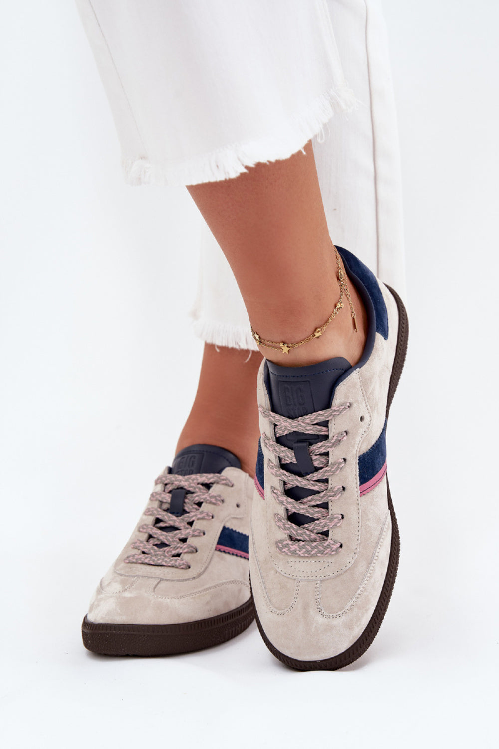 Step In Style Grey Suede Trainers - view 3