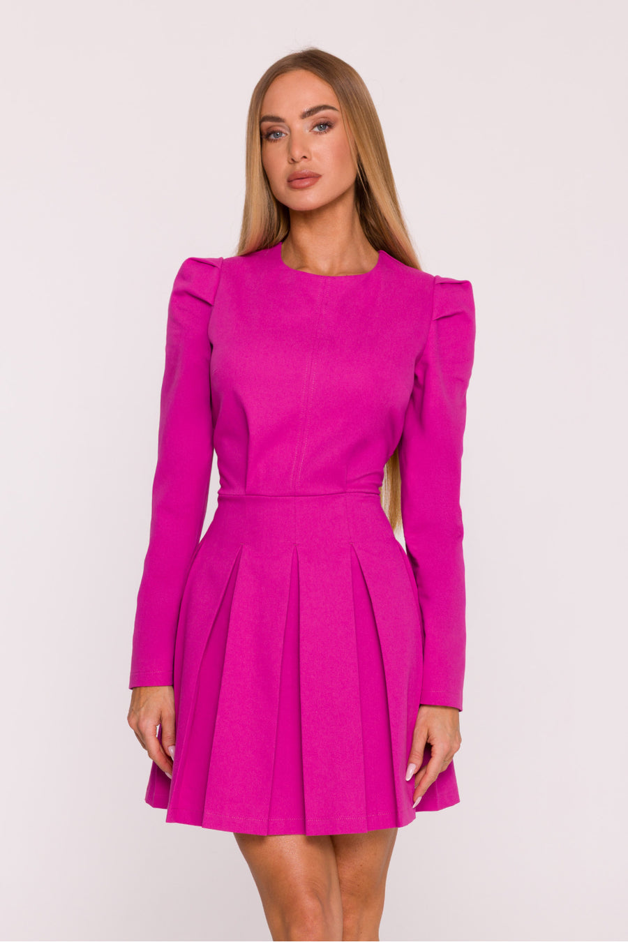 Moe Pink Mini Denim Dress