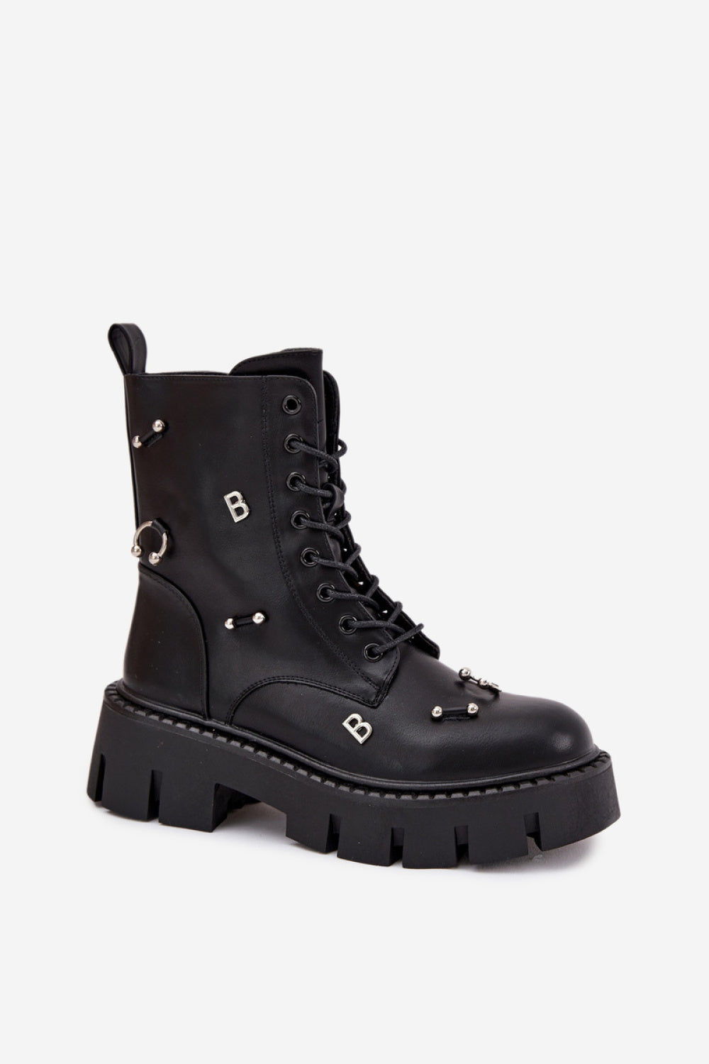 Step In Style Lunea Black Faux Leather Ankle Boots - view 2