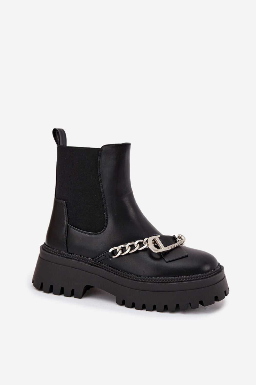 Step In Style Marvella Black Faux Leather Platform Boots - view 2