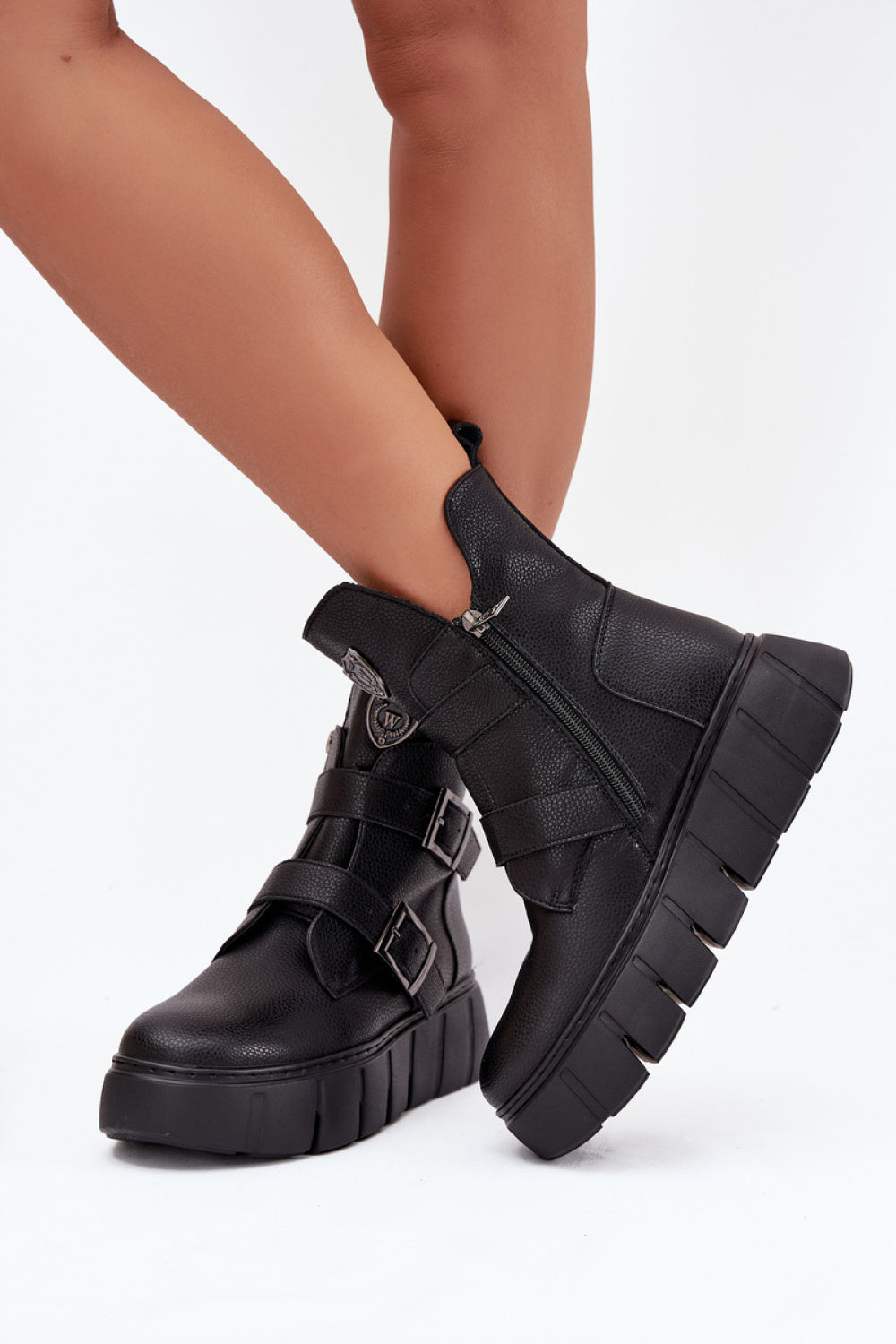 Step In Style Vinceza Black Warm Lined Platform Boots - view 3