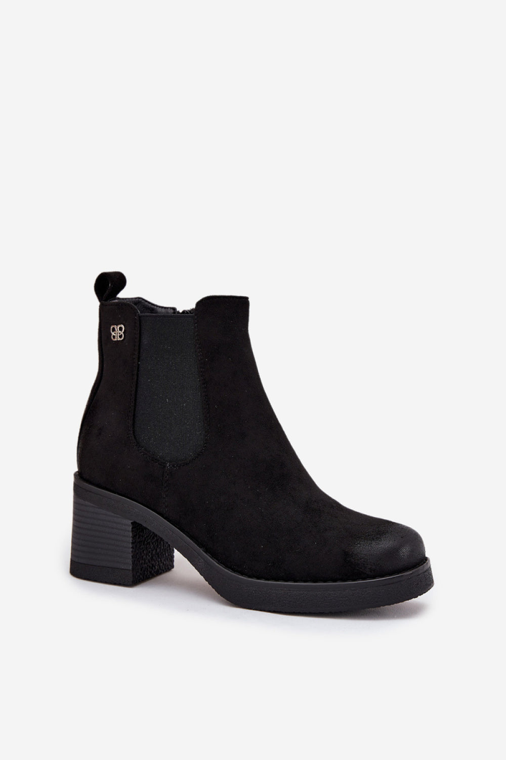 Step In Style Zelia Black Faux Suede Jodhpur Boots - view 2