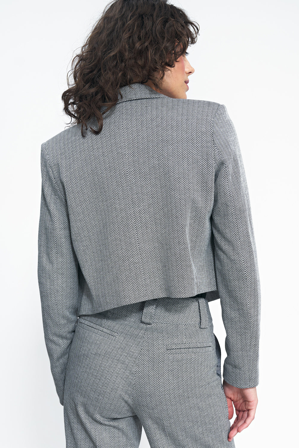 Nife Black High Waisted Jacket - view 3