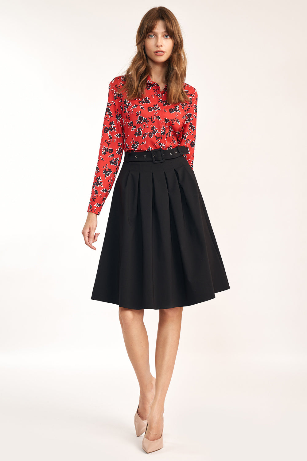 Nife Black A-Line Skirt - view 2