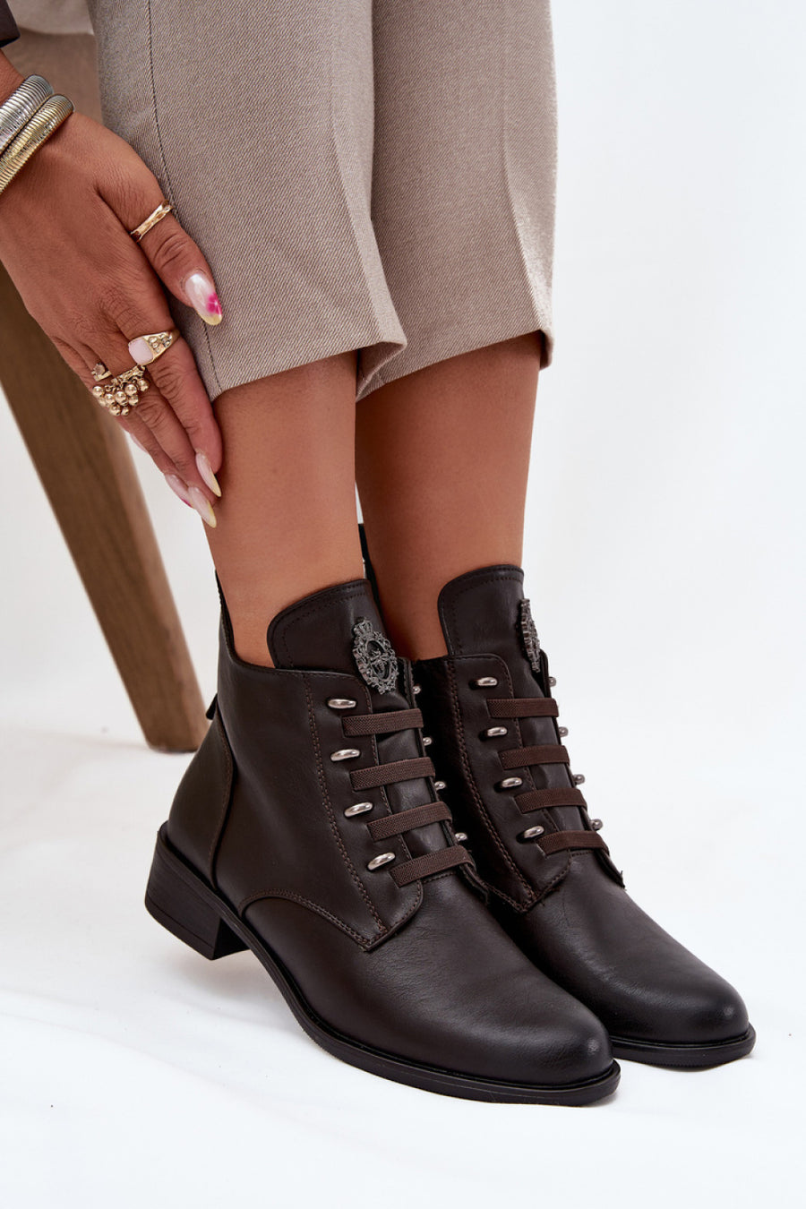 Step In Style Nevalia Brown Boots