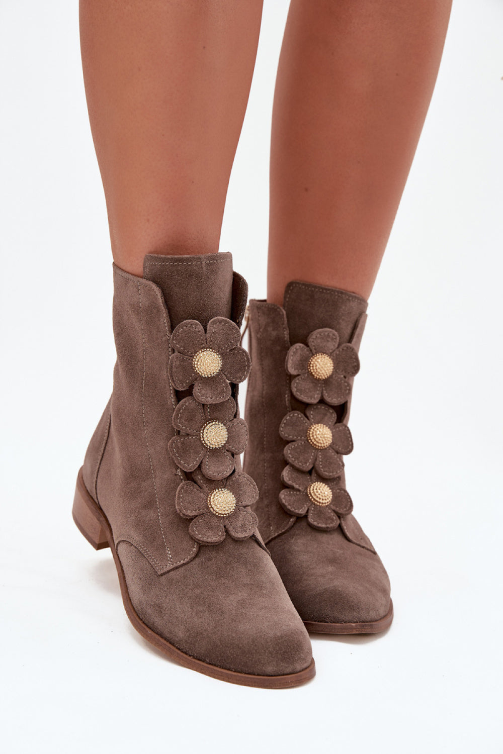 Step In Style Zazoo Dark Beige Suede Boots - view 3