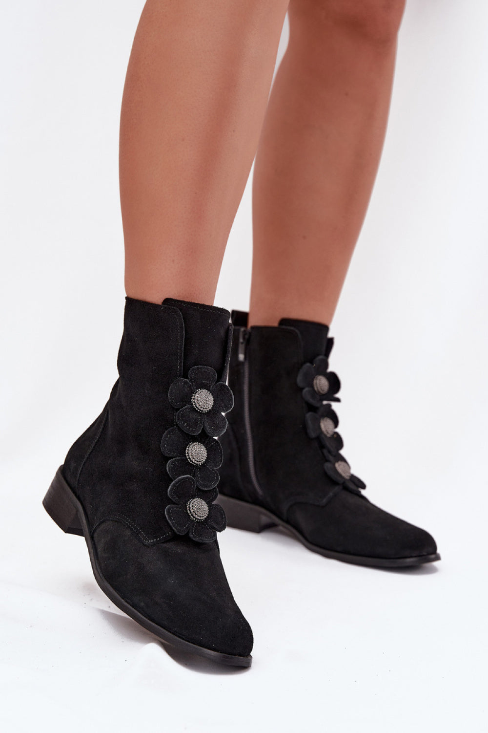 Step In Style Zazoo Black Suede Boots