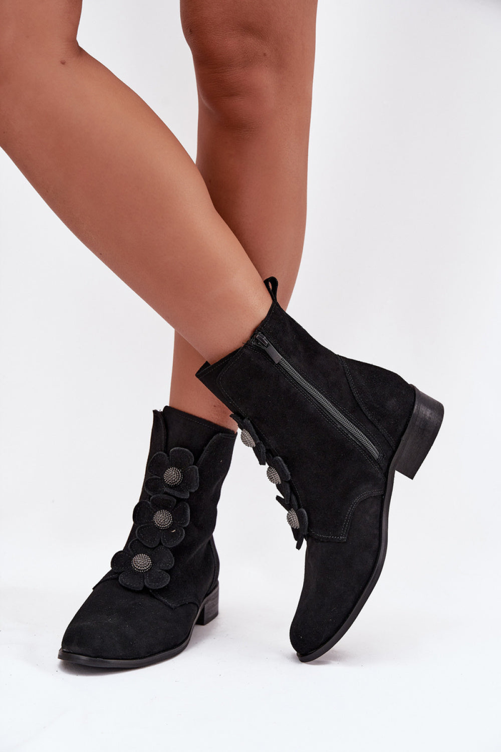 Step In Style Zazoo Black Suede Boots - view 3