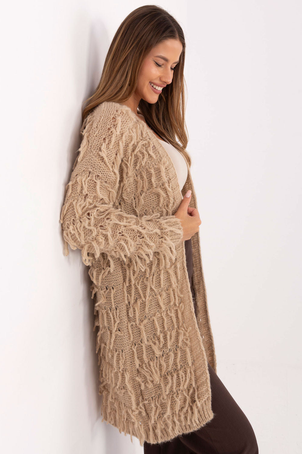 Rue Paris Beige Cardigan - view 2