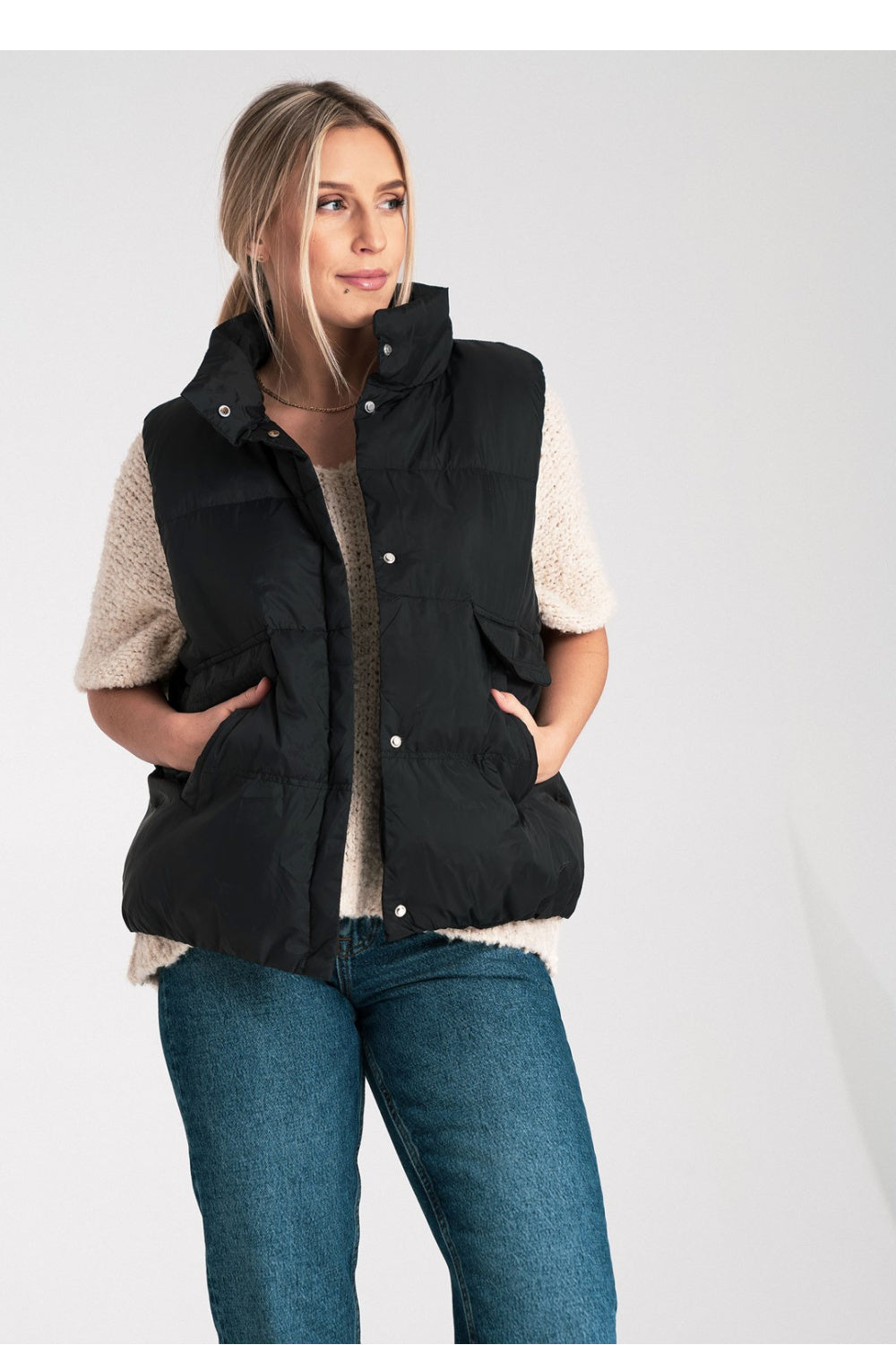 Figl Black Gilet