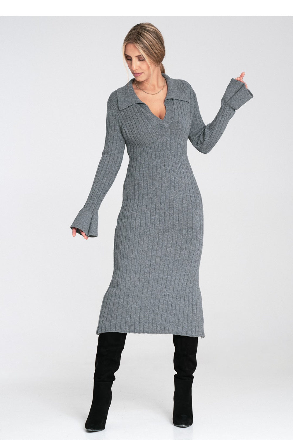 Figl Grey Dress - view 4