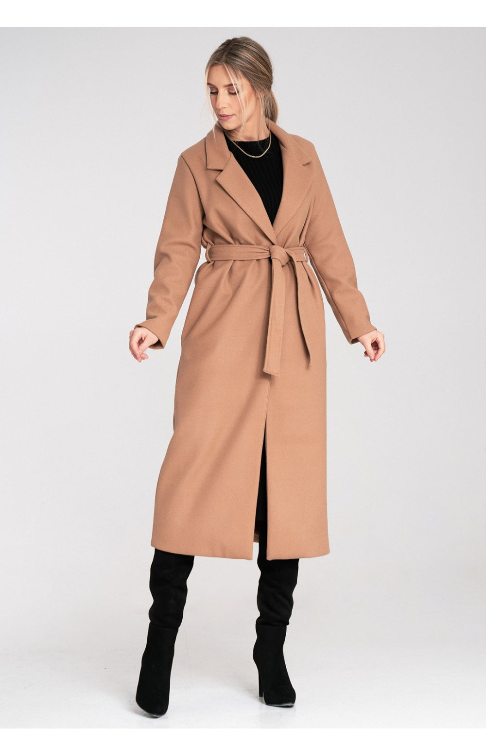 Figl Beige Polyester Coat - view 2