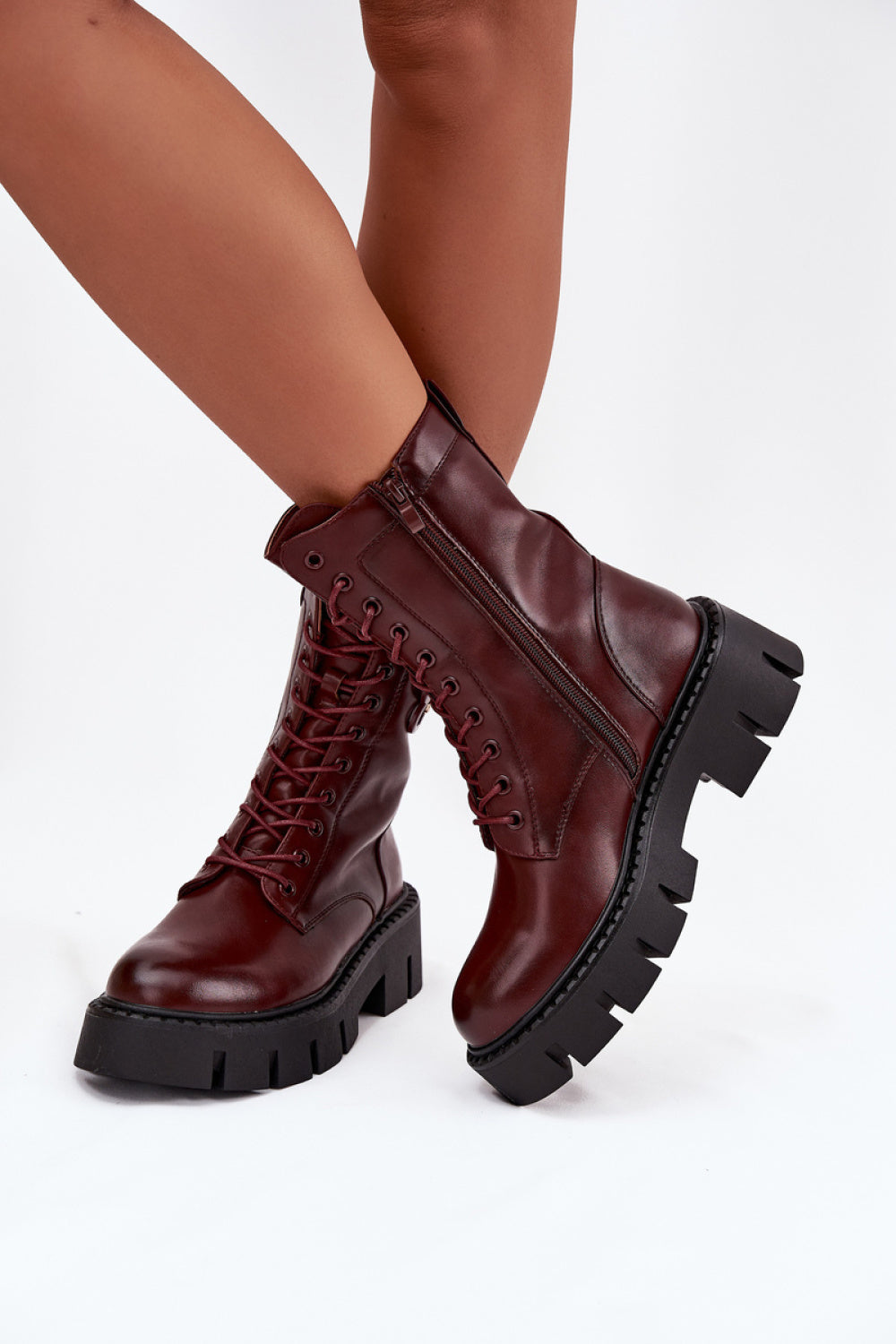 Step In Style Melisse Burgundy Ankle Boots - view 3