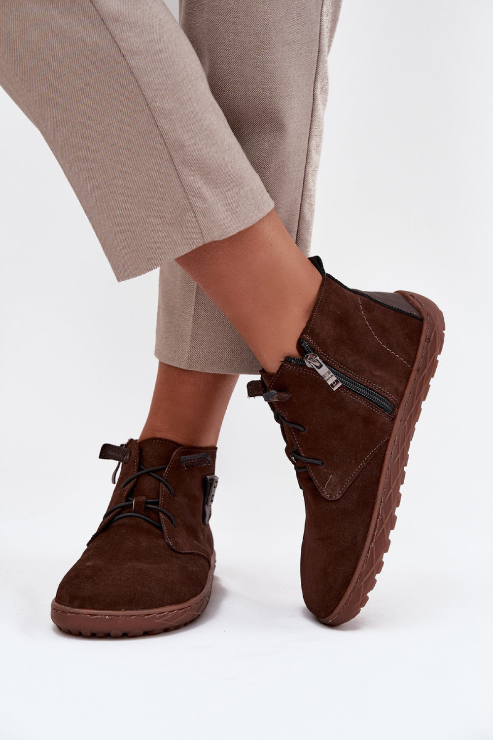 Step In Style Zazoo Chocolate Barefoot Shoes - view 3