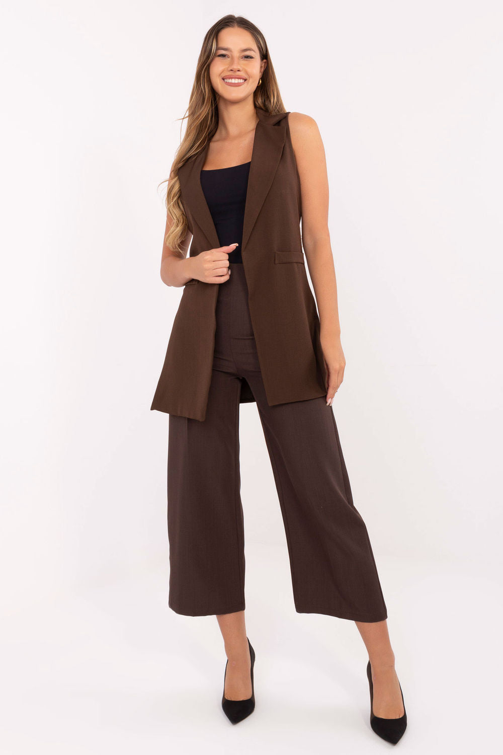 Rue Paris Brown Gilet - view 2
