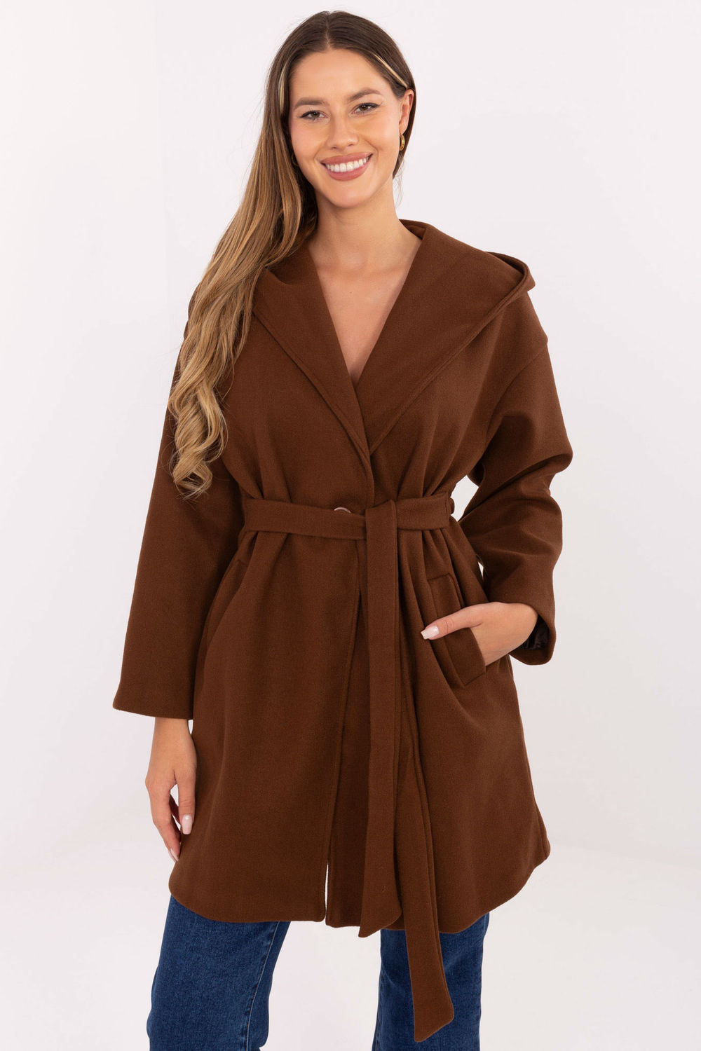 Rue Paris Brown Coat