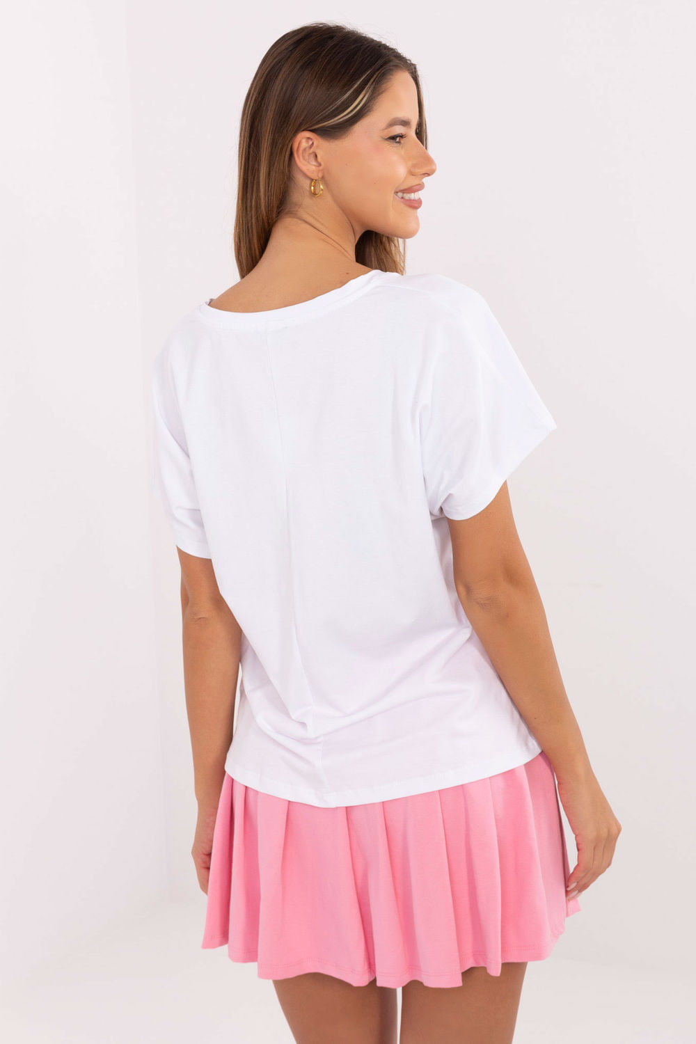 Relevance Pink Pleated High Waisted Skirt Co-Ord Set - view 3
