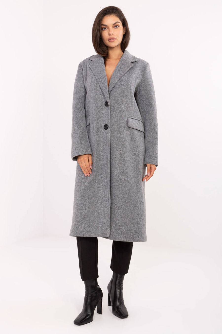 Factory Price Grey Polyester Coat