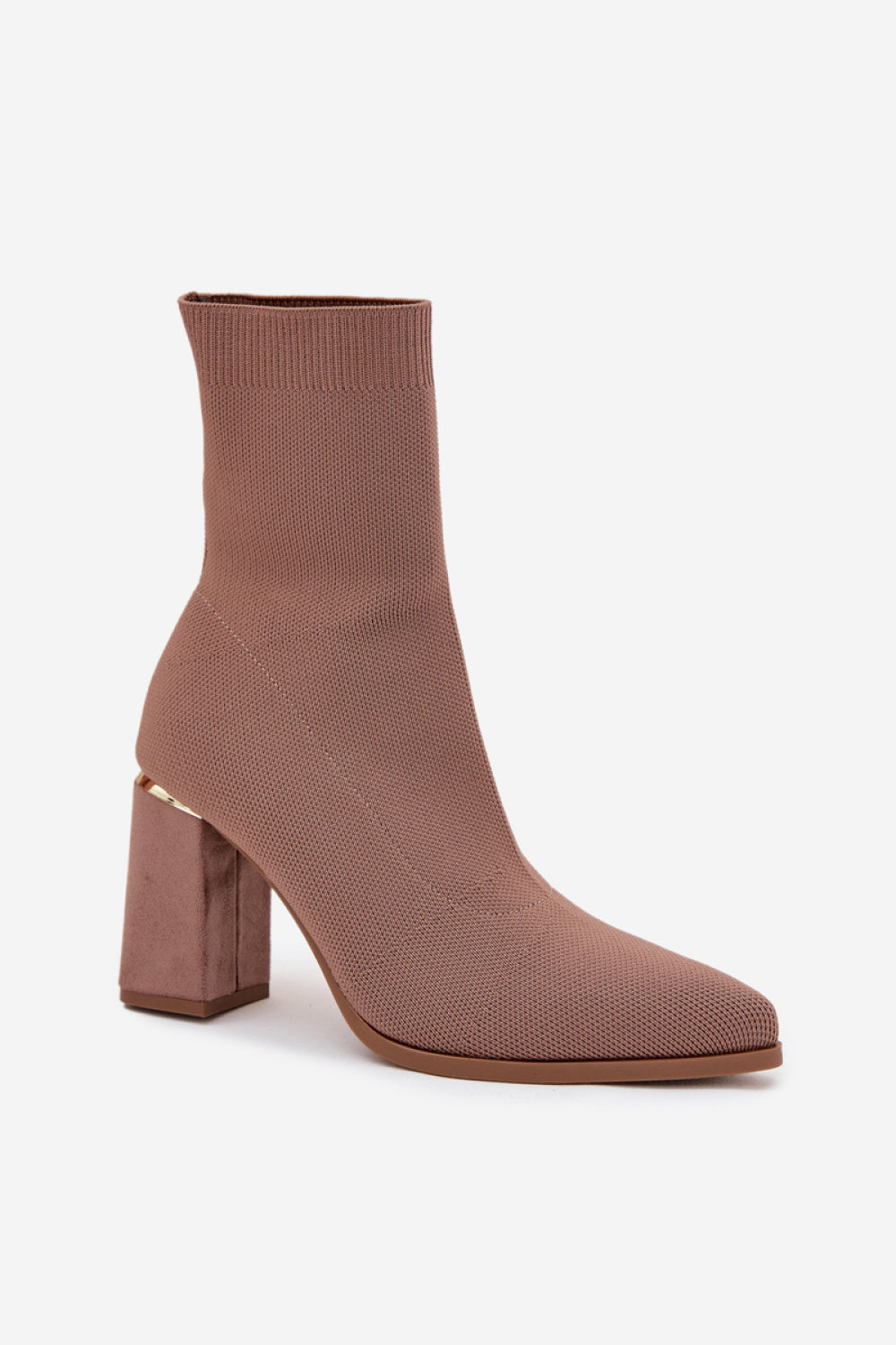 Step In Style Virelle Beige Warm Lined Heeled Ankle Boots - view 2