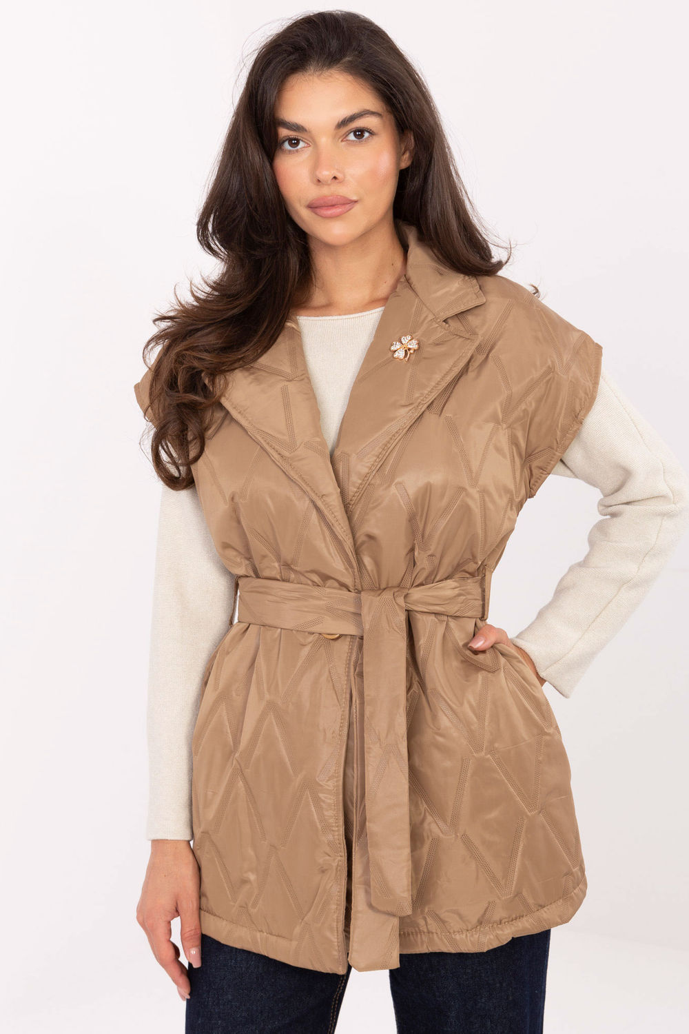 Rue Paris Camel Gilet