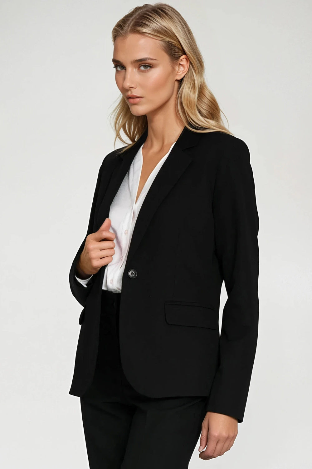 Nife Black Bodycon Long Sleeve Jacket - view 4