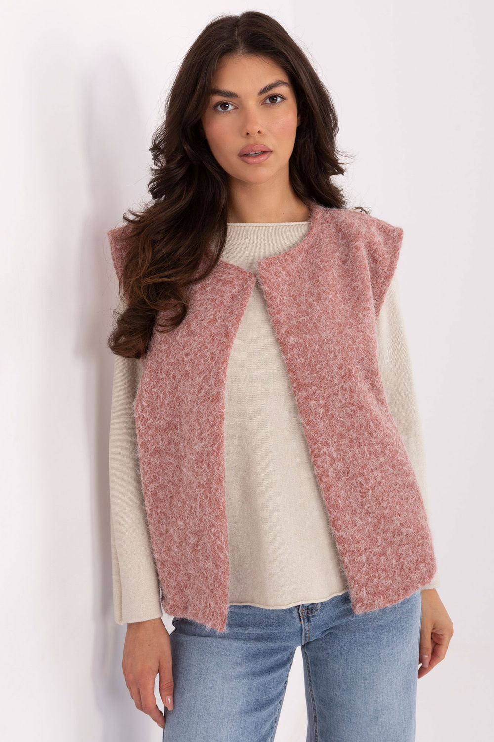 Rue Paris Dark Pink Gilet