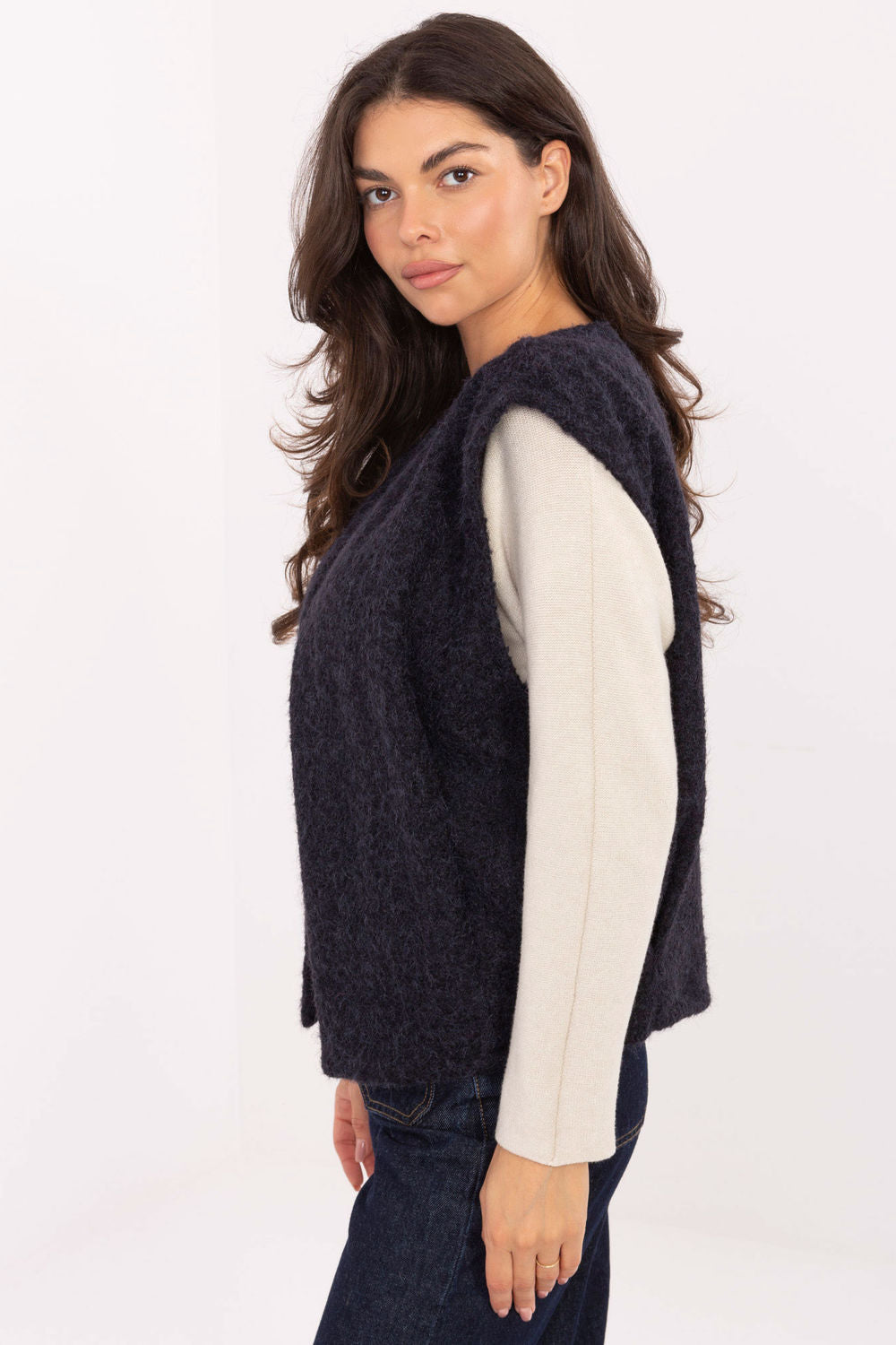Rue Paris Navy Gilet - view 2