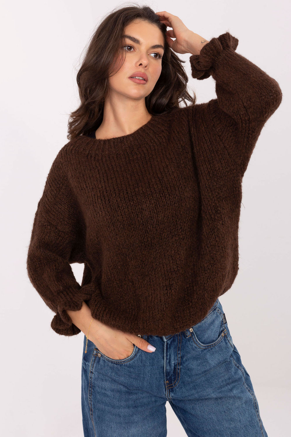 Italy Moda Dark Brown Jumper