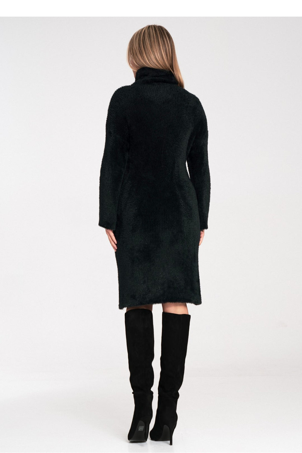 Figl Black Nylon Flared Dress - view 3