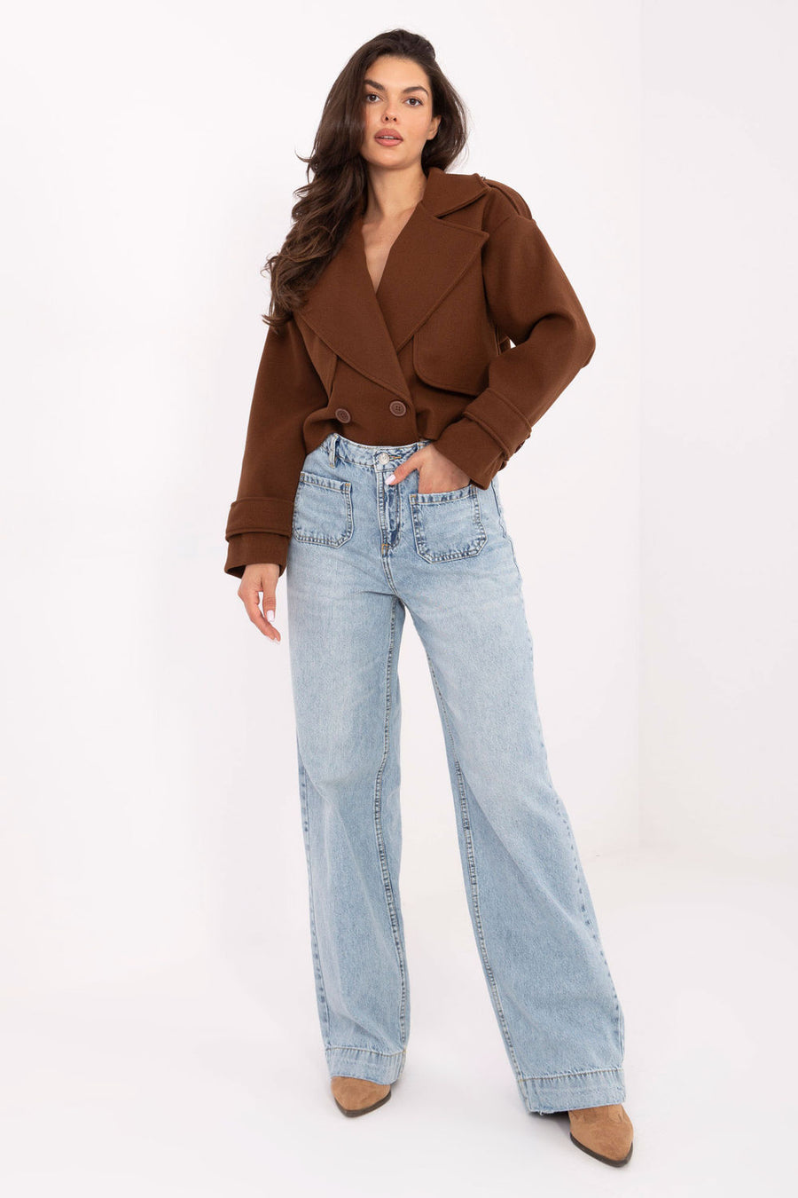 Sublevel Light Blue Denim Wide Leg Jeans