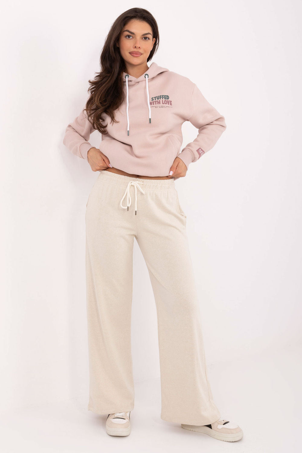 Relevance Light Beige Cotton Joggers