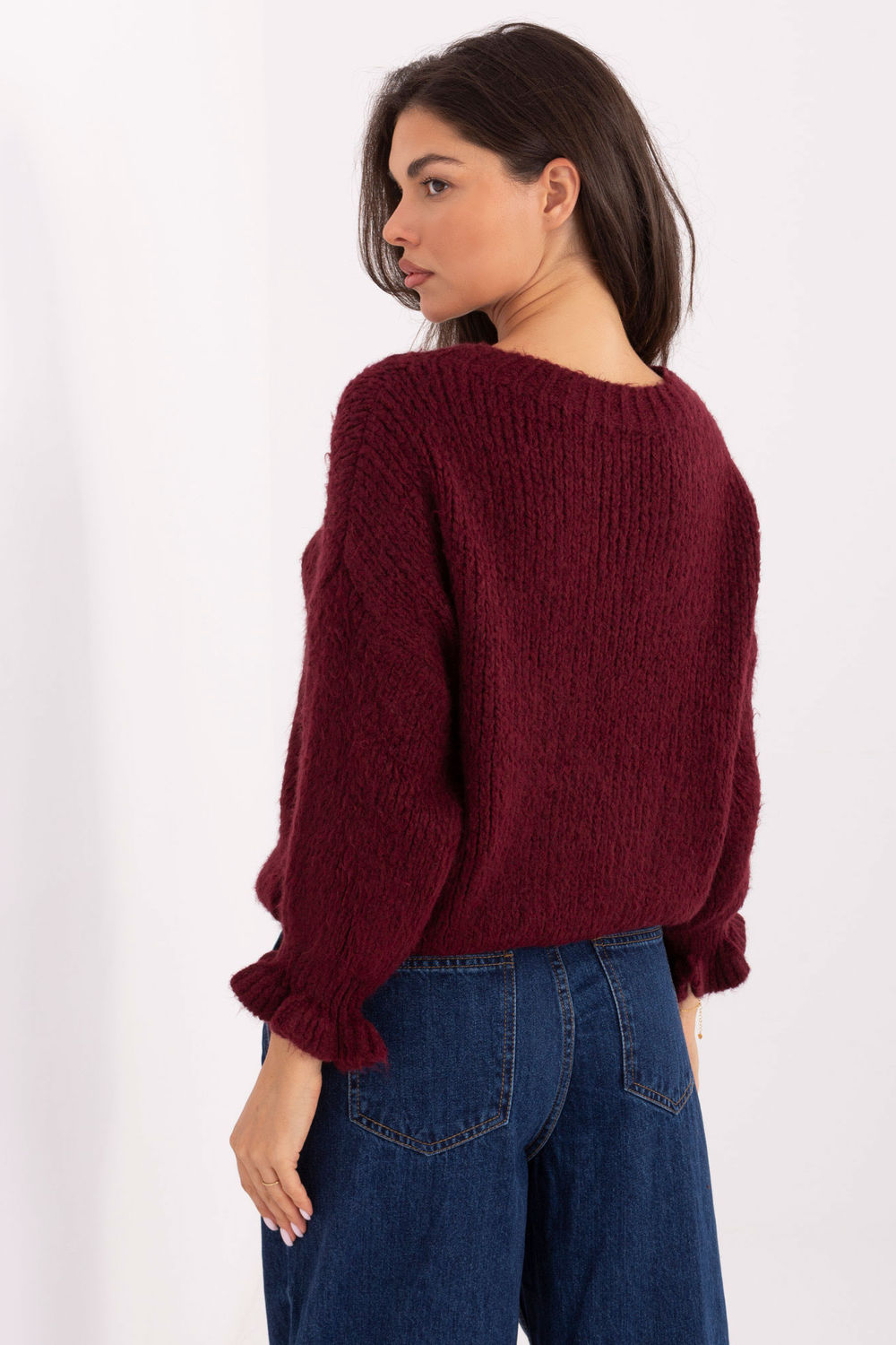 Italy Moda Burgundy Jumper - view 3