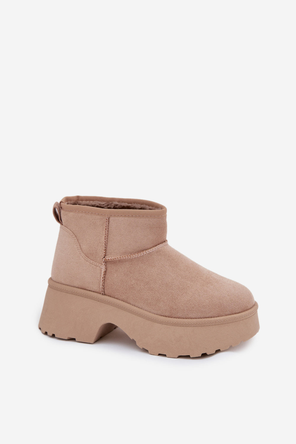 Step In Style Mavelle Khaki Faux Suede Platform Snow Boots - view 2
