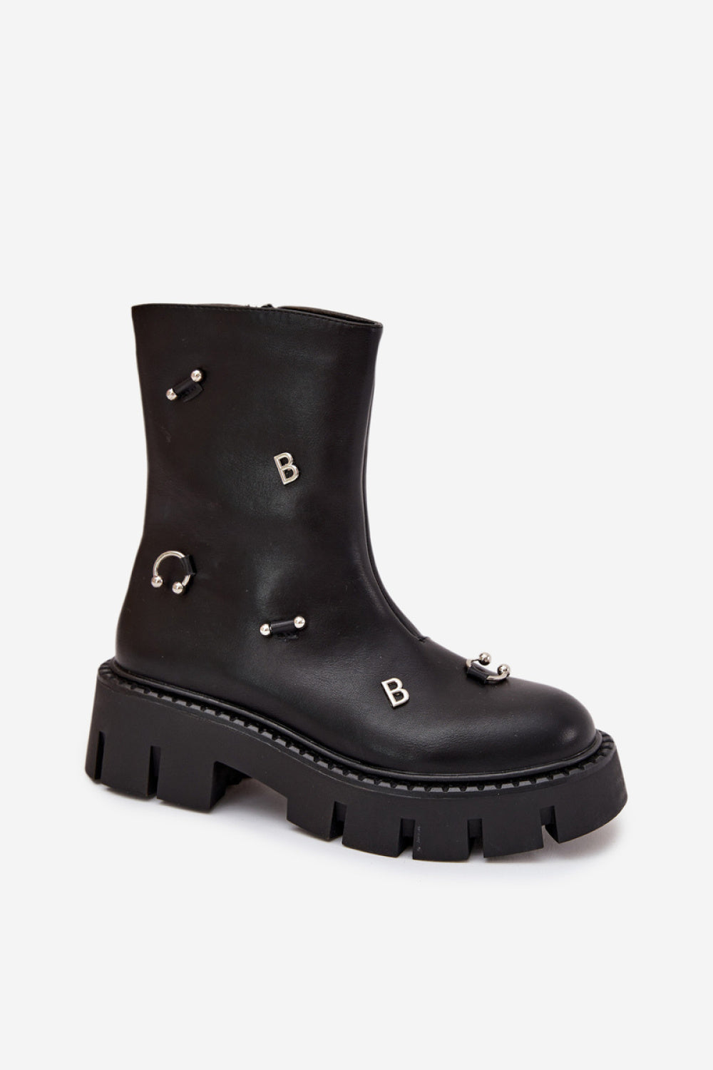 Step In Style Thavira Black Faux Leather Platform Boots - view 2