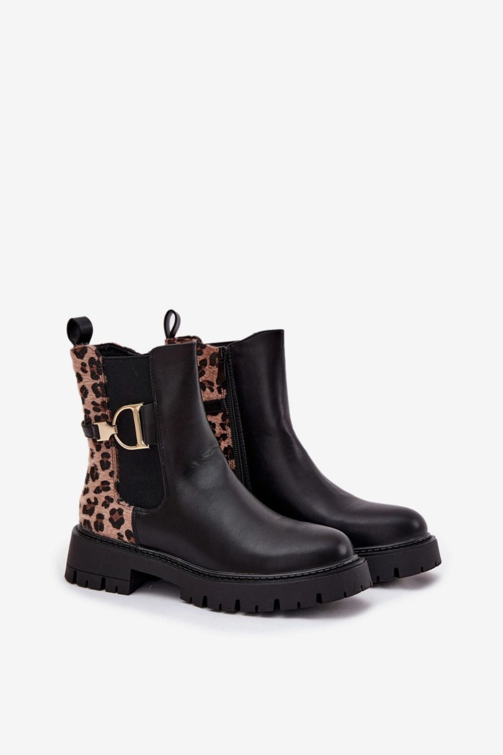 Step In Style Priscilla Black Faux Leather Platform Jodhpur Boots - view 2
