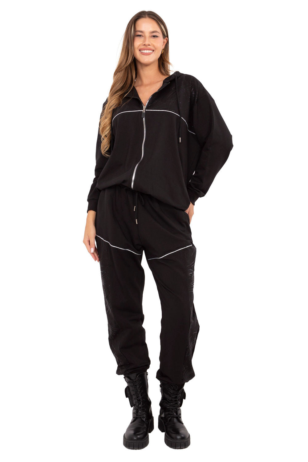 Relevance Black High Waisted Cotton Co-Ord Set