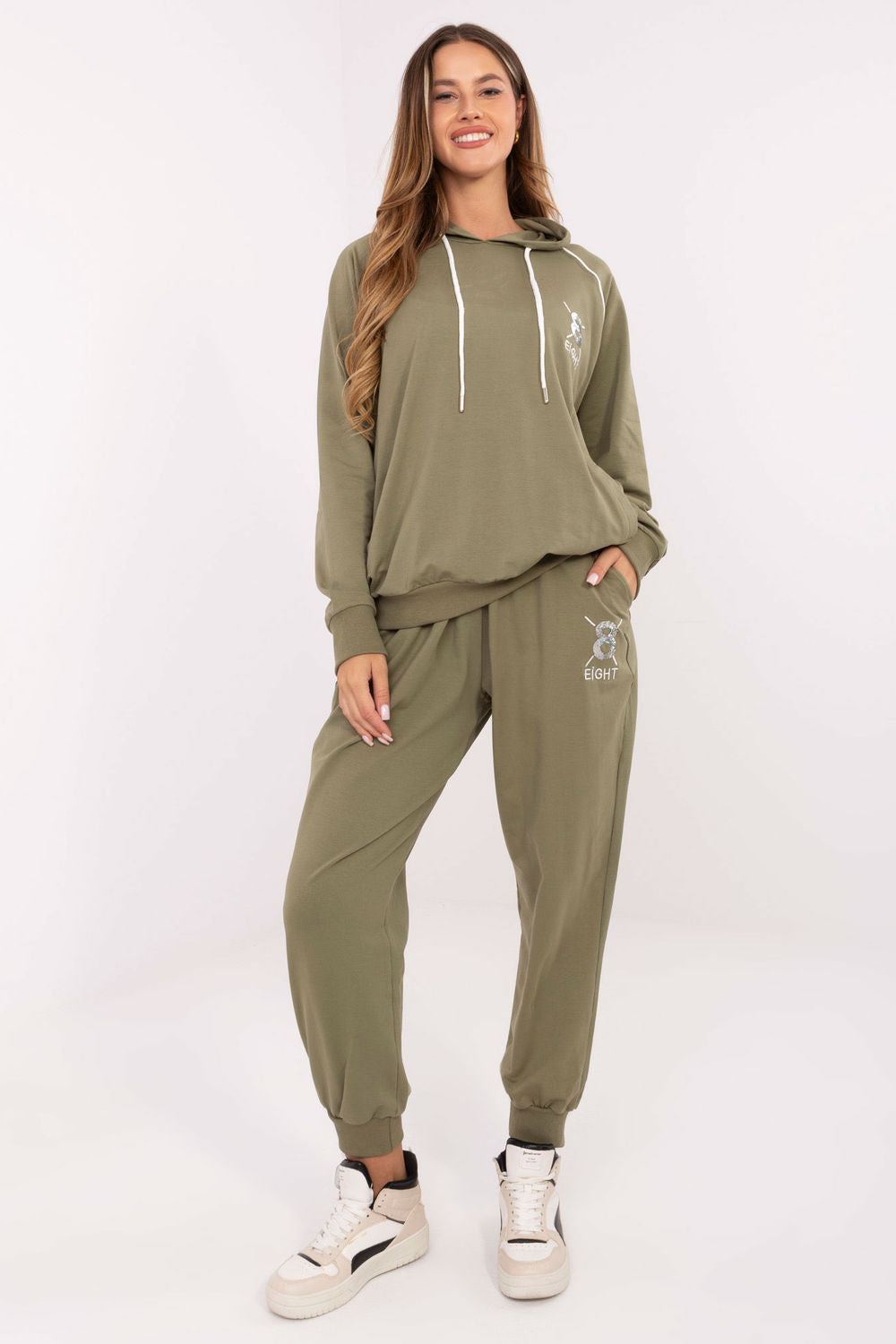 Relevance Khaki High Waisted Long Sleeve Co-Ord Set
