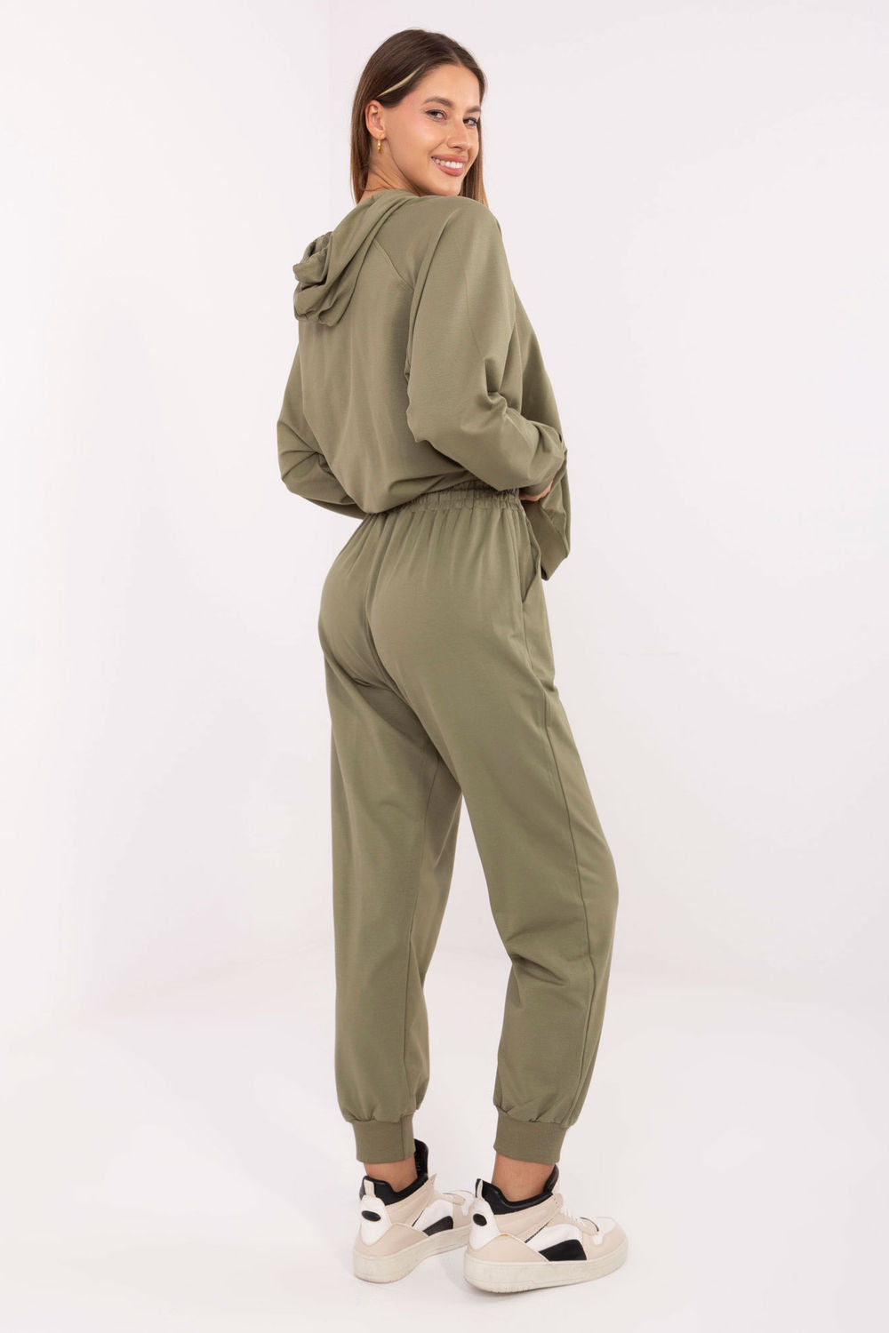 Relevance Khaki High Waisted Long Sleeve Co-Ord Set - view 3