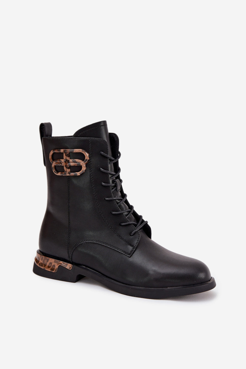 Step In Style Artiker Black Leather Flat Boots - view 2