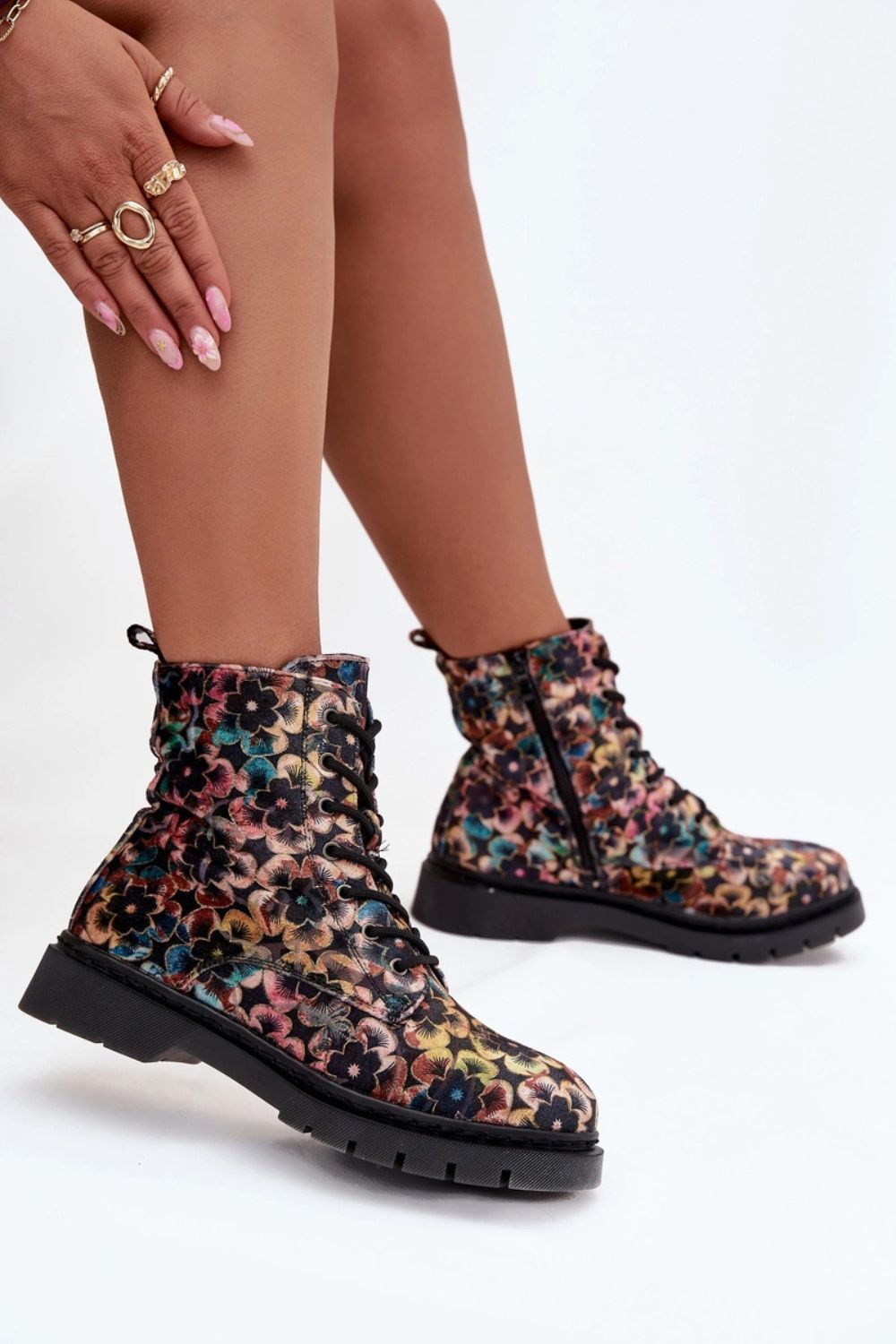 Step In Style Artiker Multicolour Flat Warm Lined Boots - view 3