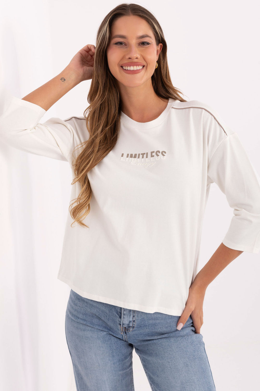 Relevance Ecru Cotton Blouse