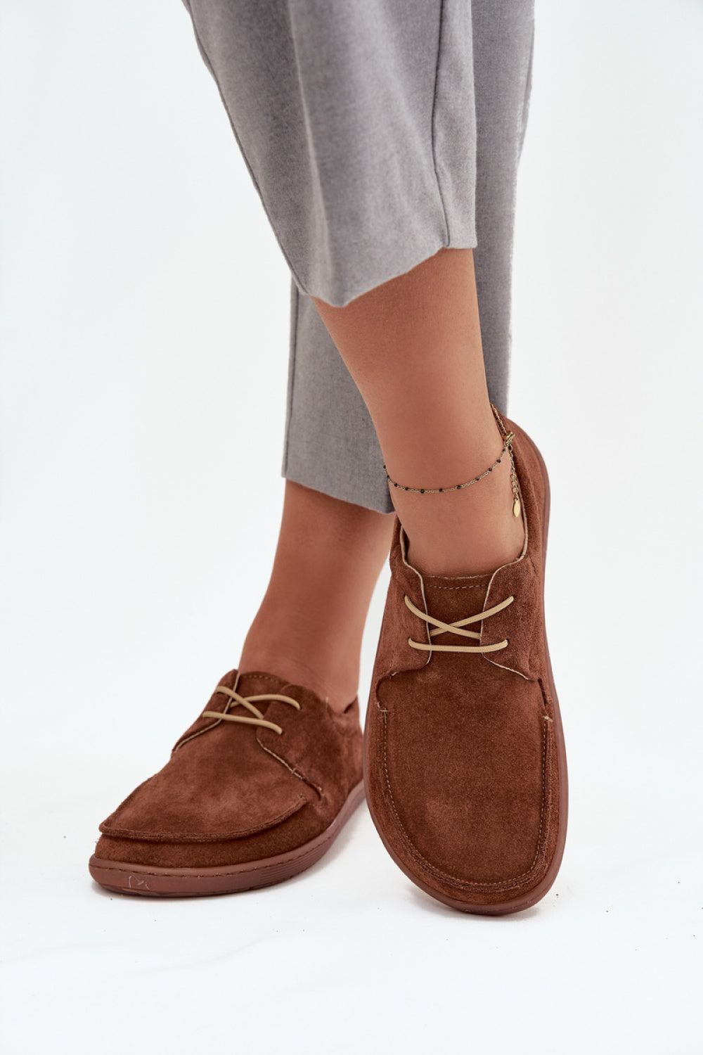 Step In Style Zazoo Brown Suede Barefoot Shoes - view 3