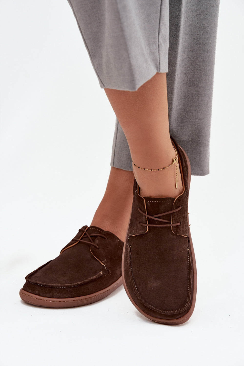 Step In Style Zazoo Chocolate Suede Barefoot Shoes - view 3