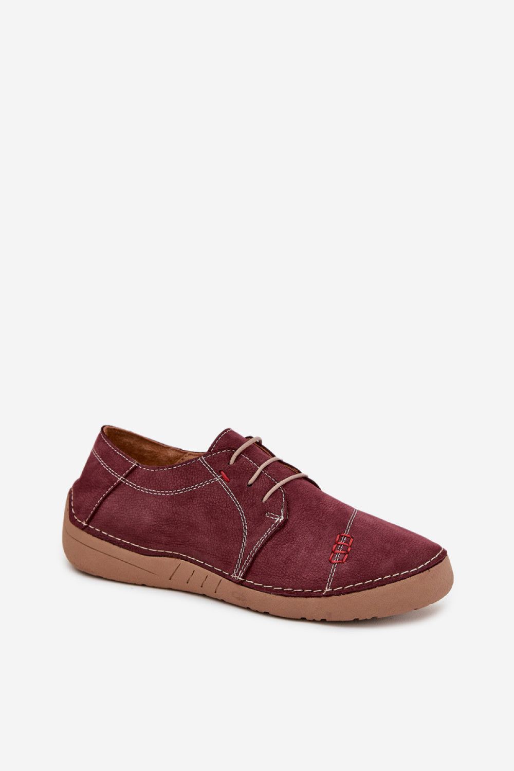 Step In Style Artiker Burgundy Leather Shoes - view 2