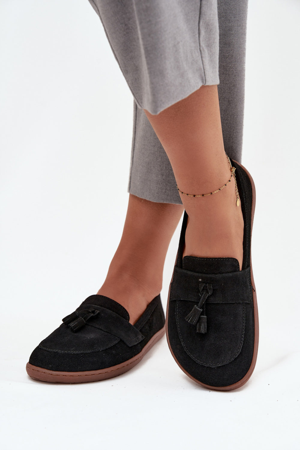 Step In Style Zazoo Black Suede Moccasins - view 3